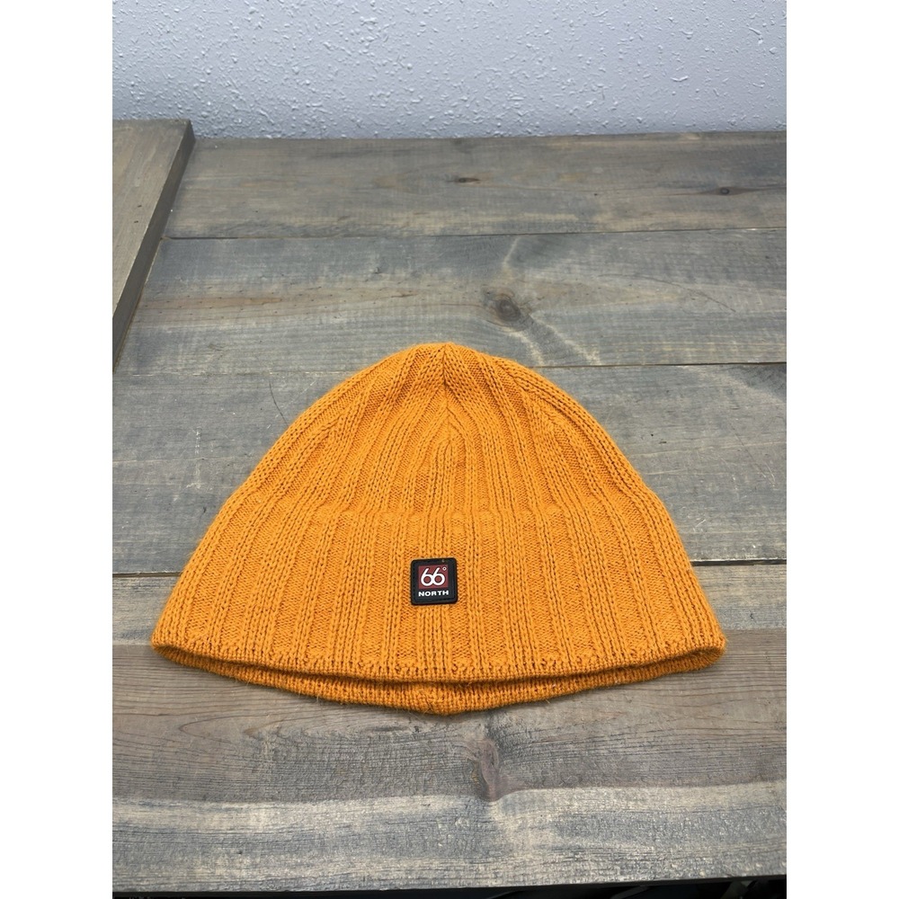 66‎ Deg North Iceland  Logo Winter Beanie Hat - Orange Gore-Tex Infinium